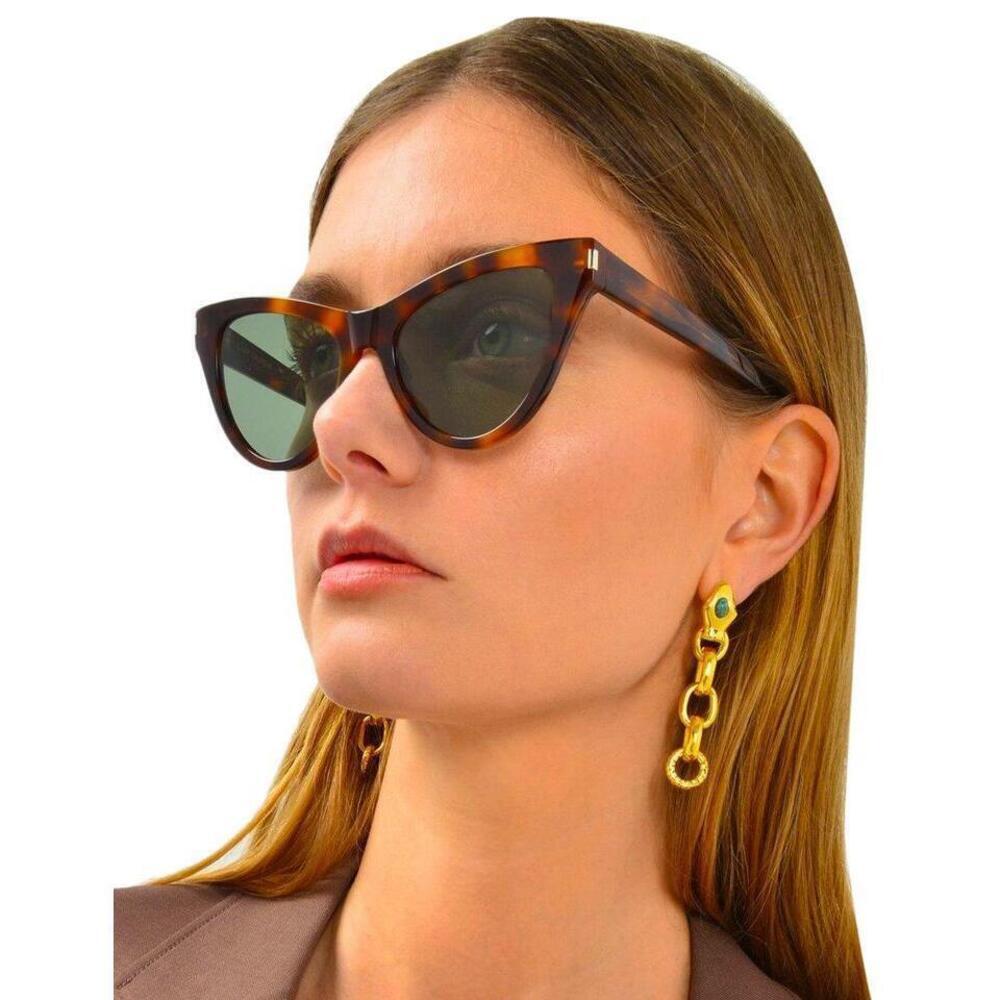 NWT Yves Saint Laurent SL425-003 003 Havana 54mm Sunglasses